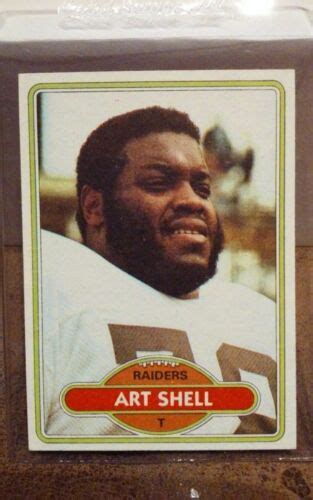 1980 TOPPS Football 382 ART SHELL HOF Tackle Oakland Raiders NM MT EBay