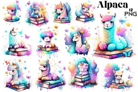 Alpaca Sublimation Clipart Bundle Graphic By Sublimation Bundle