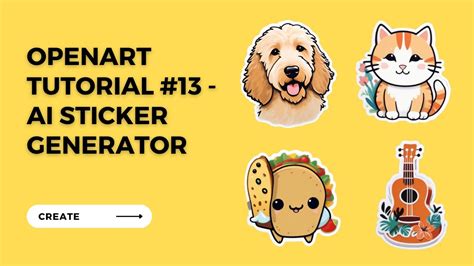 OpenArt Tutorial 13 AI Sticker Generator To Give You An Unlimited