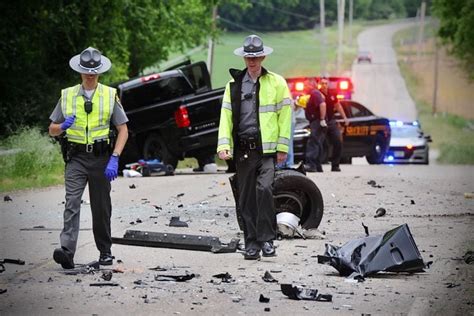 Photos Head On Crash Sends Two To Hospital