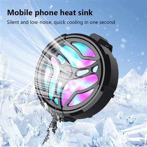 Smart Phone Cooling Fan Gaming Mobile Gamepad Cooler Fan Portable For
