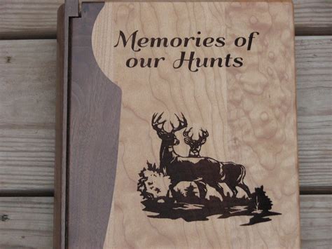 Laser Engraved Wood Photo Album Memories Of Our Hunts T