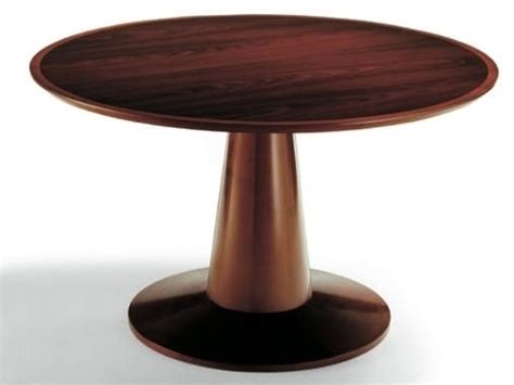 RIVIERA Round Table Round Wooden Dining Table By HUGUES CHEVALIER