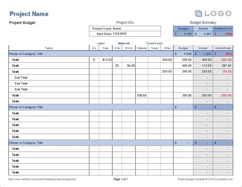 Modelos Gratuitos De Or Amento De Projeto Em Excel E Clickup