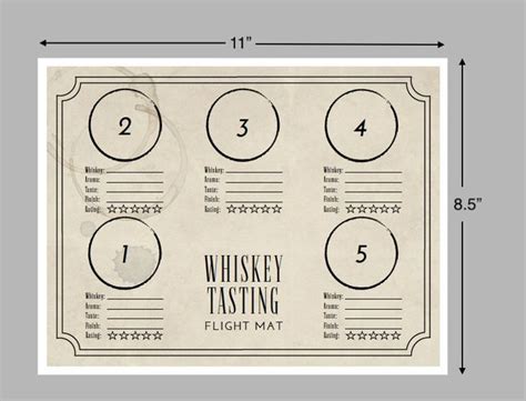 Free Printable Whiskey Tasting Sheet Template Printable Word Searches