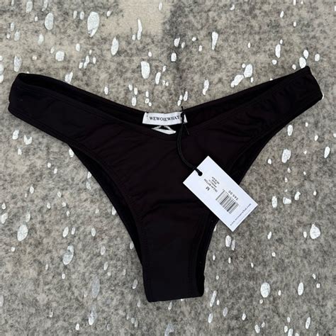 WeWoreWhat Swim Nwt Weworewhat Black Delilah Bikini Bottom M Poshmark