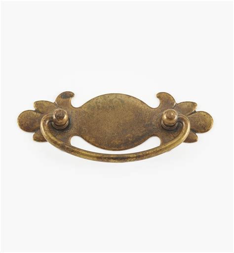 Solid Brass Plate Ring Pull With Escutcheon Lee Valley Tools