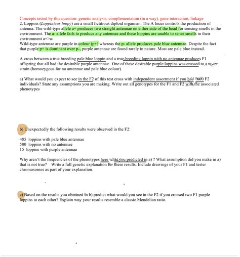 Solved Concepts tested by this question: genetic analysis, | Chegg.com
