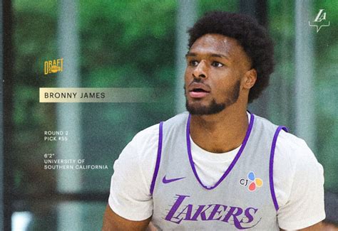 Los Lakers Eligen Al Hijo De Lebron James Como Número 55 Del Draft De