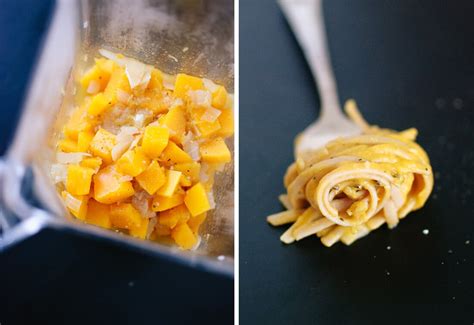 Creamy Vegan Butternut Squash Linguine With Fried Sage Cookie And Kate