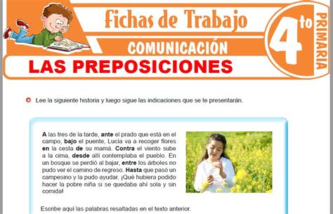 Las Preposiciones Ficha Interactiva Y Descargable Puedes Hacer Los