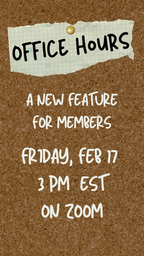 Join us for "Office Hours" this Friday! | Visible Child