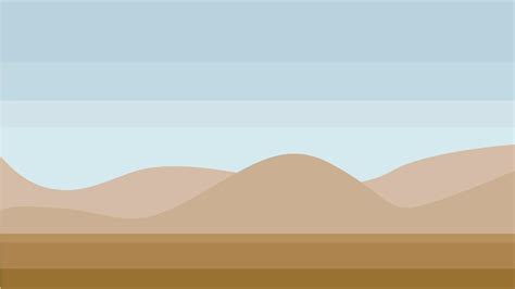 Paisagem do deserto uma ilustração simples vetor Vetor Premium