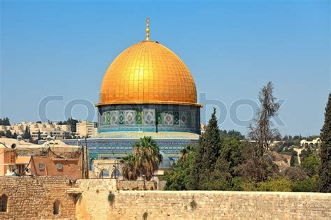 View of golden dome of famous Dome of ... | Stock image | Colourbox