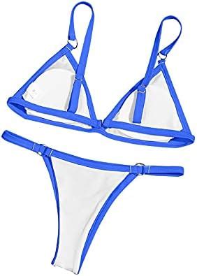 SSLLH Ring Bikini Set Damen Sexy Tiny BH Uad Triangle Bikini