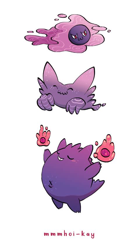 Gastly evolution sticker pack! I wanted to give... - Jackie's Art