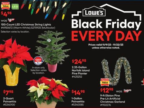 Poinsettias Lowe S Home Depot Black Friday Prices