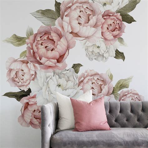 Peony Wall Decals Peony Flower Wall Decals Project Nursery