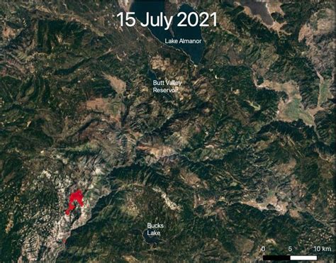 ECOSTRESS Views 2021 Northern California Dixie Fire NASA Jet