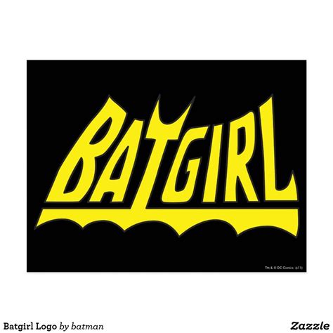 Batgirl Logo Postcard Batgirl Logo Batgirl Postcard