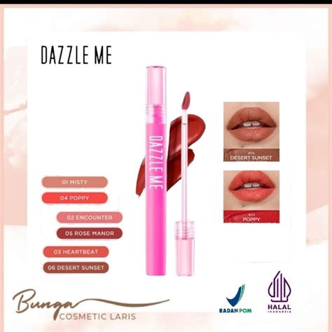 Jual DAZZLE ME Misty Matte Lip Cream Silky Kiss Lip Matte Shopee