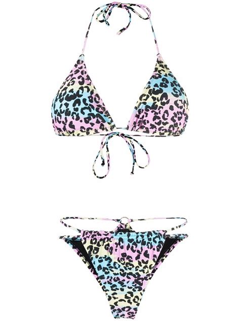 Buy REINA OLGA Maia Strappy Glittered Bikini Pink At 19 Off