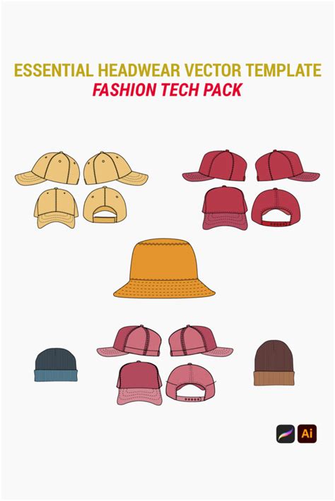 Essential Headwear Vector Mockup Tech Pack Masterbundles