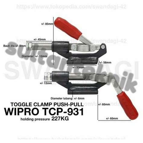 Jual Toggle Clamp Wipro Tcp Heavy Duty Toggle Clamp Push Pull Kg