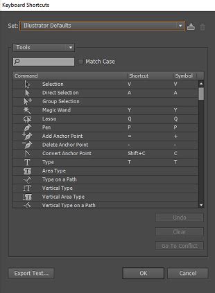 Adobe Illustrator Keyboard shortcuts - javatpoint