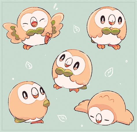 Rowlet Pokemon Drawn By Su Sajo Su5 Danbooru