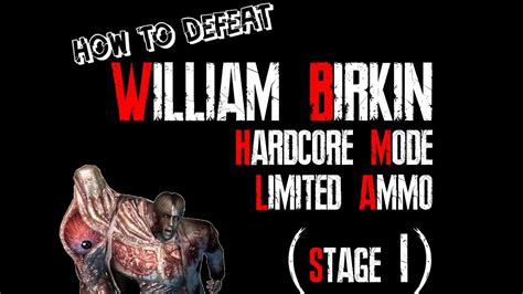 How To Defeat William Birkin Stage Hardcore Mode G Stage Limited