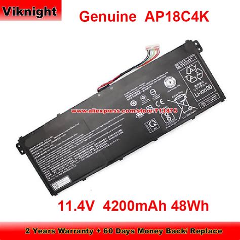 Genuine Ap C K Battery Ap C K For Acer Aspire A R L A