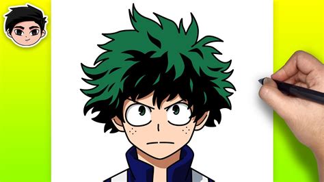 How To Draw Izuku Midoriya Deku From My Hero Academia Easy Step By