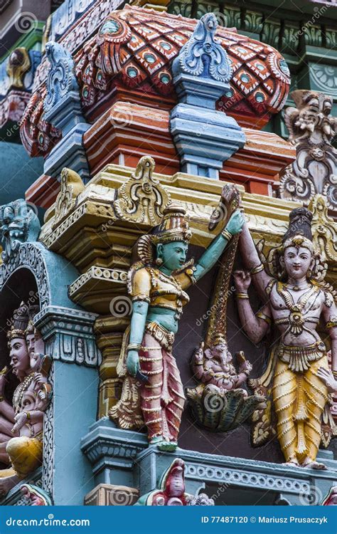 Detail Of Meenakshi Temple In Madurai India Stock Photo Image Of