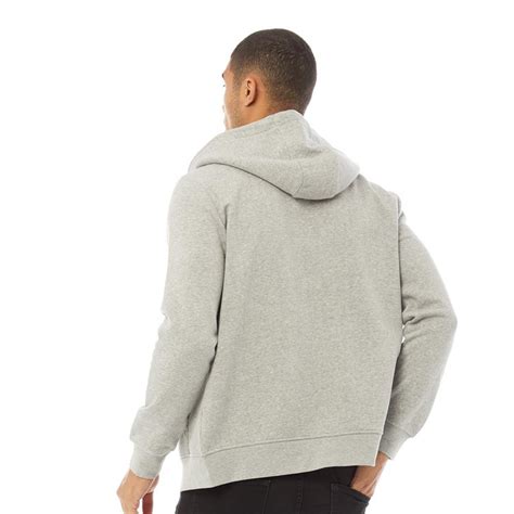 Buy Fluid Mens Zip Through Fleece Hoodie Grey Marl