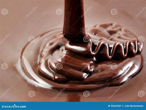 Hot Pouring Chocolate Royalty Free Stock Photography Image 25653567