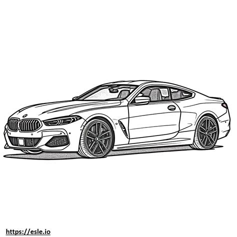 BMW M850i XDrive Coupe 2025 Kolorowanka