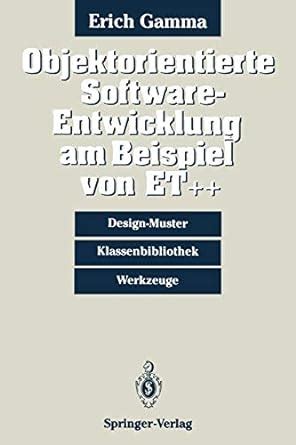 Objektorientierte Software Entwicklung Am Beispiel Von ET Design