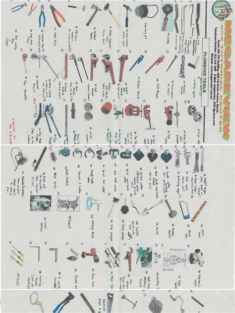 plumbing tools