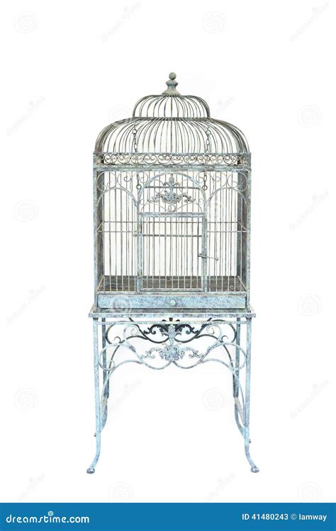 Big Bird Cage Vintage Style Isolated Background Stock Image - Image of ...