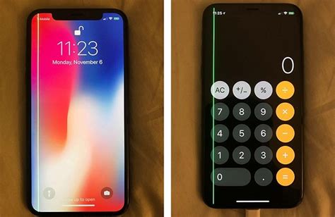 Uncanny Green Line On Iphone X Oled Display Ledinside