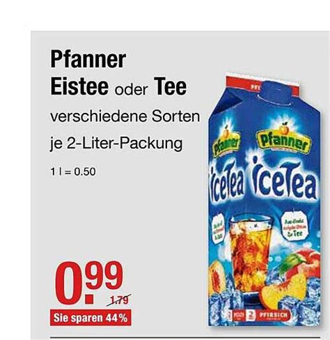 Pfanner Eistee Oder Tee Angebot Bei V Markt 1Prospekte De