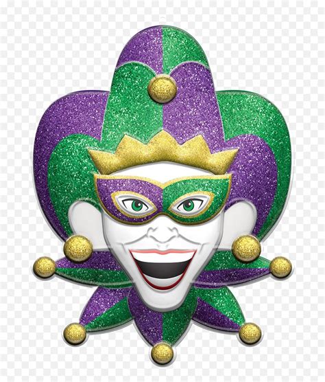 Jester Transparent Background Png Play Mardi Gras Jester Face Jester