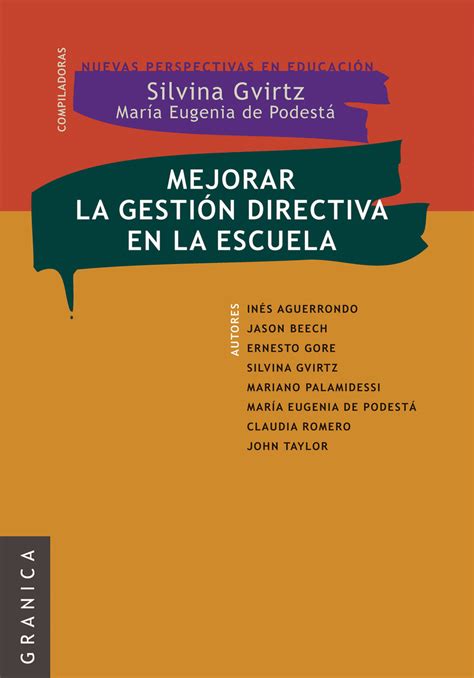 Lea Mejorar La Gestión Directiva En La Escuela De María Eugenia De