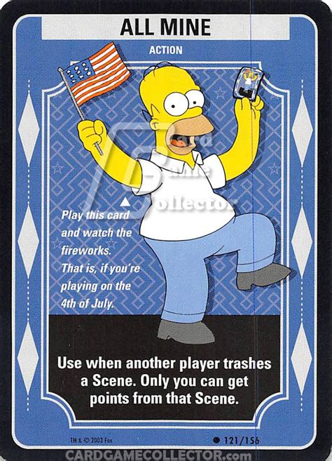 All Mine The Simpsons Trading Card Game