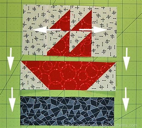 Sailboat Quilt Block Pattern 4 6 8 And 12 Sizes