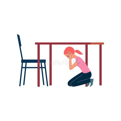 Desk Hiding Under Stock Illustrations – 36 Desk Hiding Under Stock Illustrations, Vectors ...