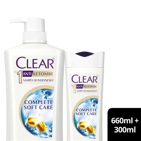 Clear Shampoo Anti Ketombe Complete Soft Care Ml Ml Lazada