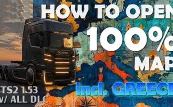 100 Opened Map In ETS2 1 48 Profile Will All DLC 1 48 Allmods Net