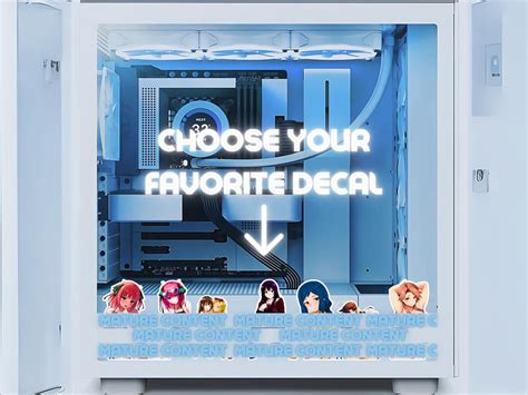 Hot Waifu Peeker Decal Lewd Anime Girl Mature Sticker Explicit Hentai Art Sexy Manga Decal